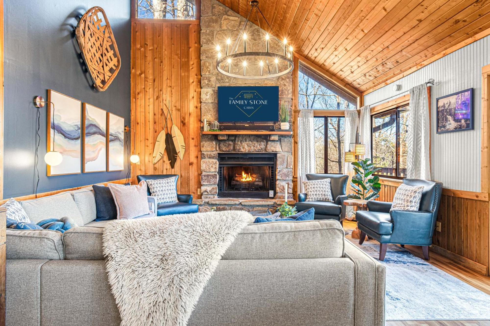 The Family Stone Luxe Cabin Sleeps 12 Hot Tub Dogfriendly Dollywood Pigeon Forge Buitenkant foto