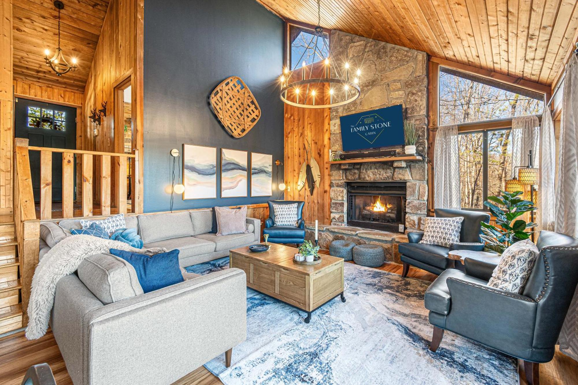 The Family Stone Luxe Cabin Sleeps 12 Hot Tub Dogfriendly Dollywood Pigeon Forge Buitenkant foto