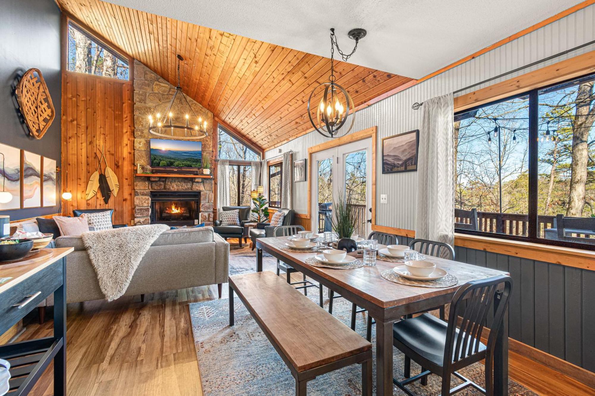 The Family Stone Luxe Cabin Sleeps 12 Hot Tub Dogfriendly Dollywood Pigeon Forge Buitenkant foto